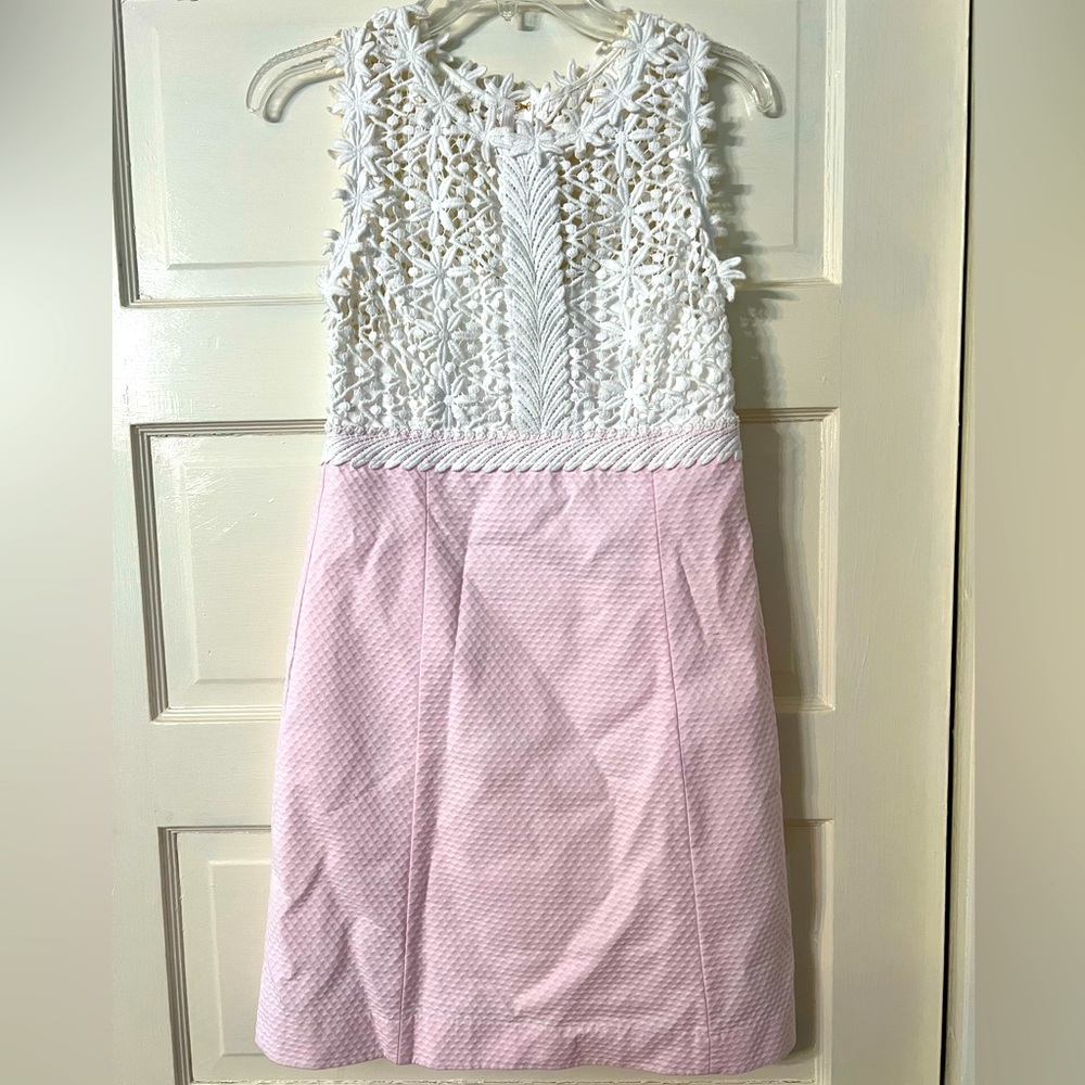 Lily Pulitzer White & Pink Shift Dress